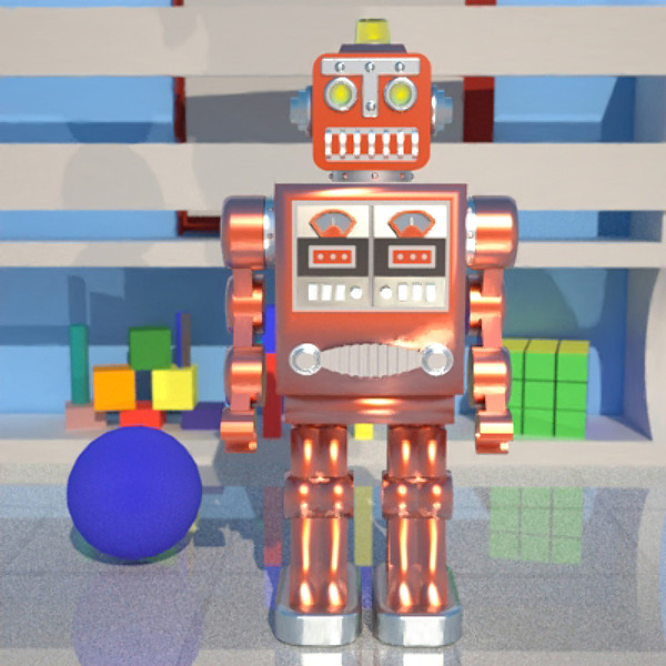 3d retro robby robot model - Retro Robby Robot... by chaosfractal