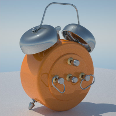 3d retro alarm clock alarmclock model - Alarmclock by PolyMaroon