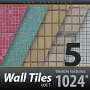 Old Ceramic Wall Tiles 1024x1024 vol.1