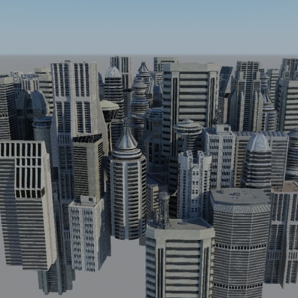 3d city skyscrapers model - Cityscape by dastolidigital