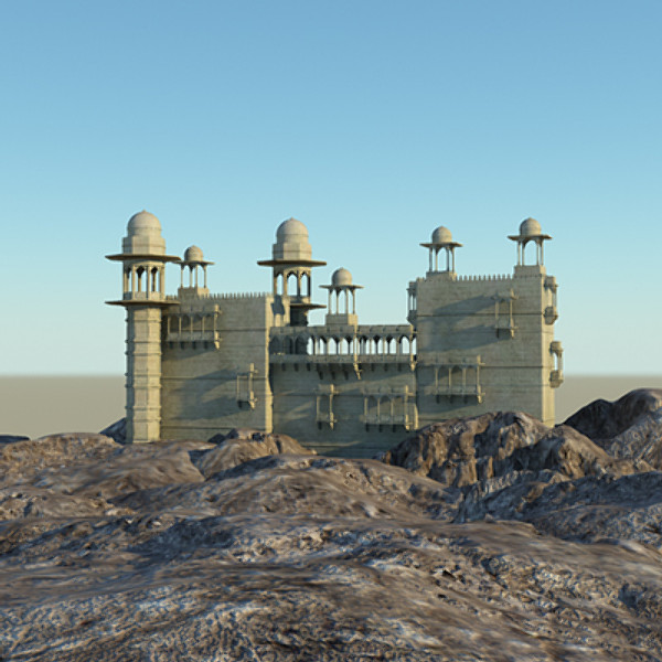 3d indian palace model - Indian Palace by dastolidigital