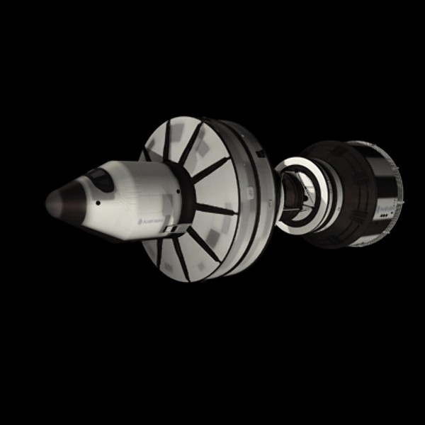 3d space exploration ship model - Space Exploration Ship by dastolidigital