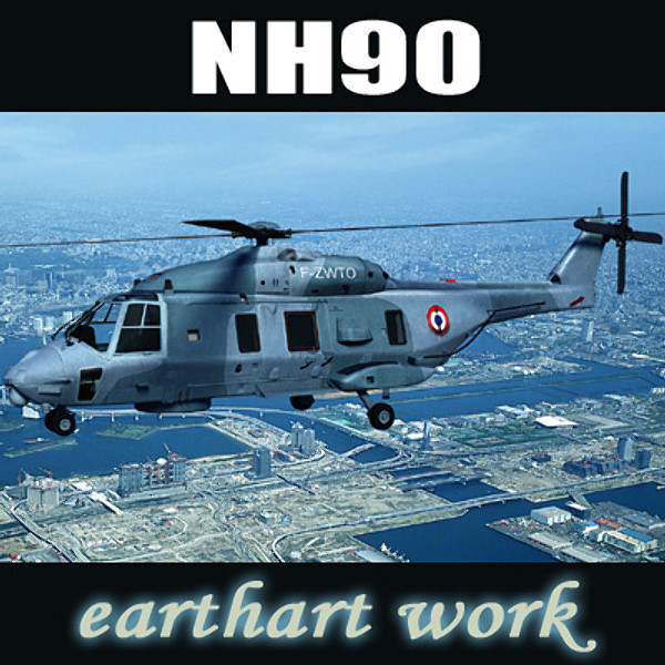 3d model european helicopter nh90 - NH90 helicopter (FR) by earth art