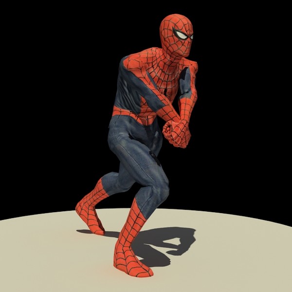 spiderman rigged biped max - Spiderman RIGGED by fabelar