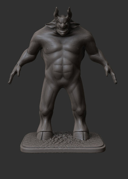 3ds max minotaur - Minotaur by dentonvanzan