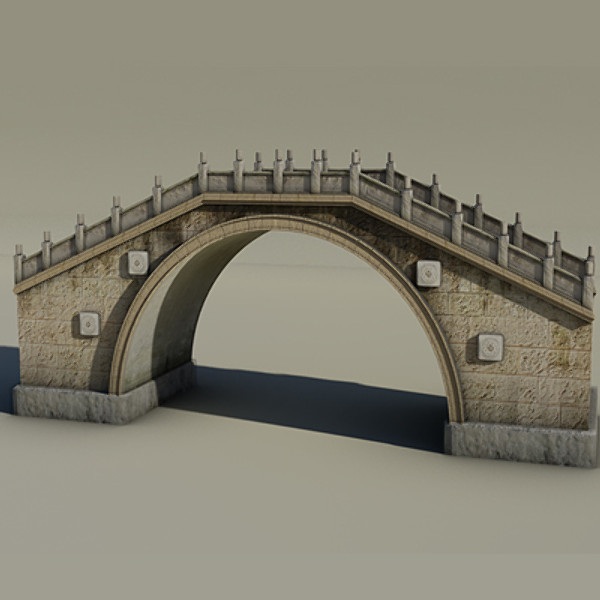 3ds max old chinese bridge - Chinese Bridge by BigIslandEnt