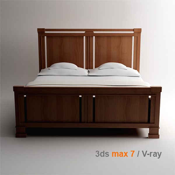 frank lloyd 3d model - Bed by lajhar