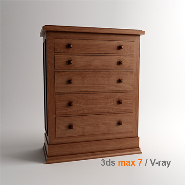 3ds design frank lloyd - Chest by lajhar