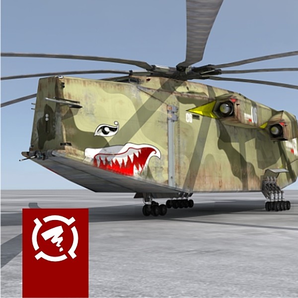 3d model cargo transport helicopter - Transport_helicopter.rar by Zigzain
