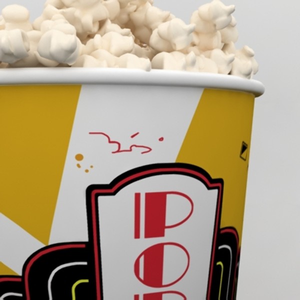 3d pop corns model - Popcorns 02... by coboide