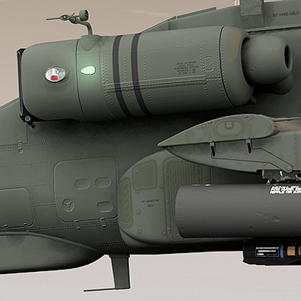 apache longbow helicopter 3d model - Apache Longbow Helicopter by Pekdemir