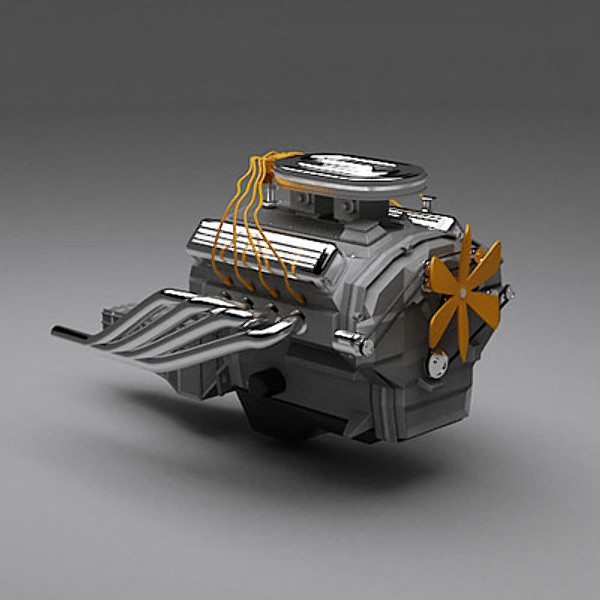 maya engine v8 - Generic V8 Engine by QLEE