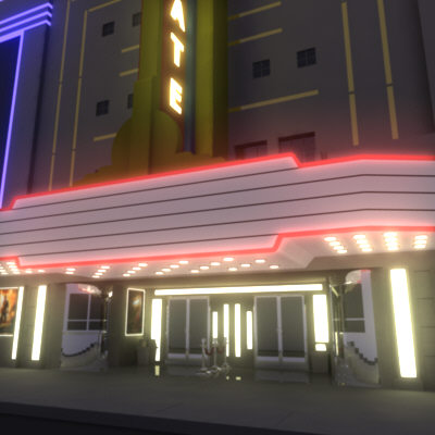 theater stanchions movie max - Theater by AhearnART