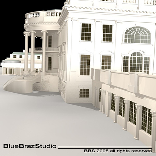 3d model white house complex - White House Complex... by BraZ