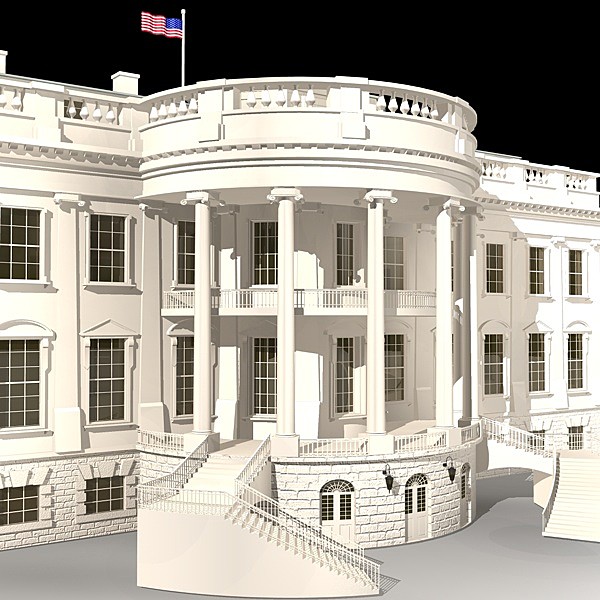 3d model white house complex - White House Complex... by BraZ