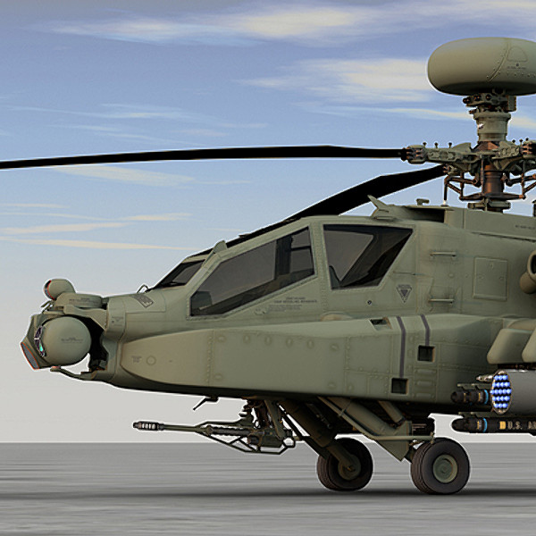 apache longbow helicopter 3d model - Apache Longbow Helicopter by Pekdemir