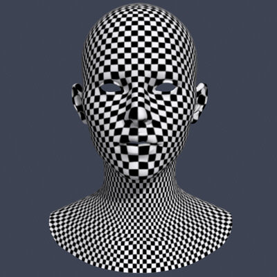 3d model polygonal female head - Female Head 3d Model by Bitmapworld