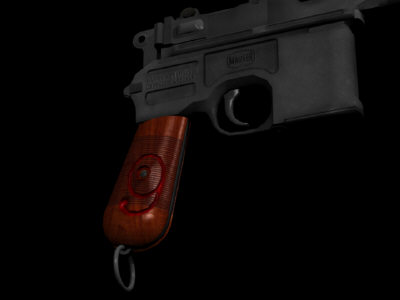 3d mauser red gun model - Mauser_RedNine.obj by fishzombie