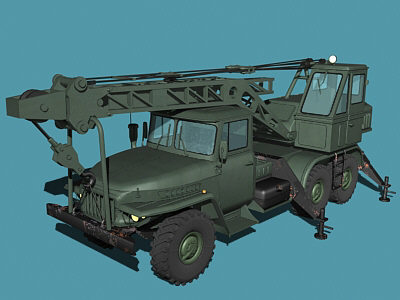truck transport crane 3d max - The Warhorse by Alex Kontz