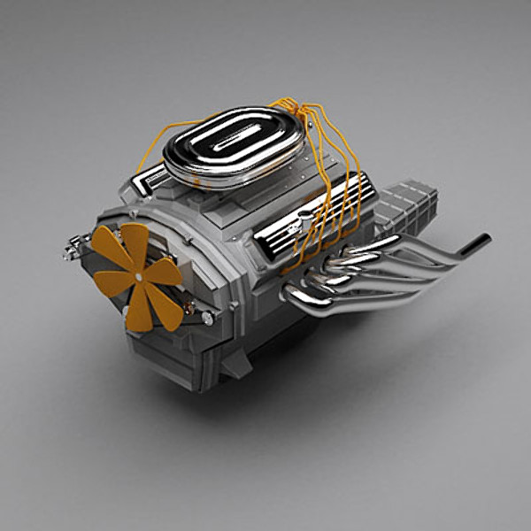 maya engine v8 - Generic V8 Engine by QLEE