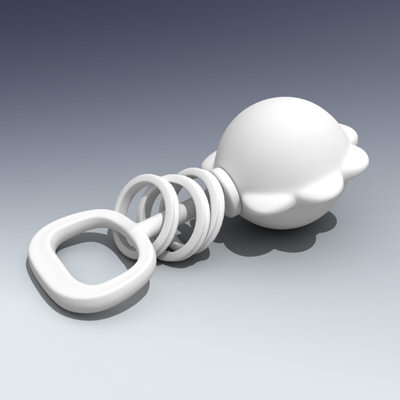 3d baby rattle model - Rattle by Adam Walker Film
