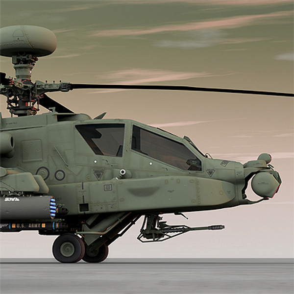 apache longbow helicopter 3d model - Apache Longbow Helicopter by Pekdemir