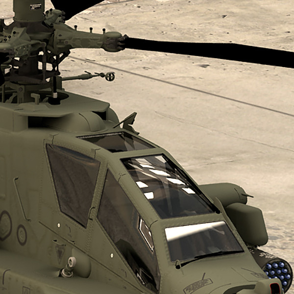 apache longbow helicopter 3d model - Apache Longbow Helicopter by Pekdemir