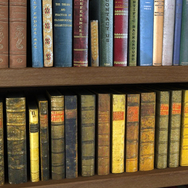 3d max bookcase books - Bookcase by scripter