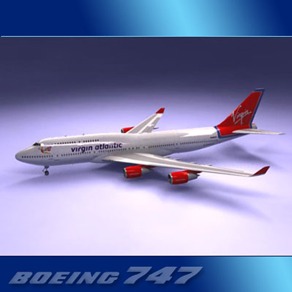 airlines 747 jumbo jet 3ds - Boeing 747-400 Collection... by PerspectX