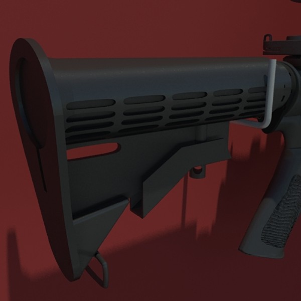 3d m4a1 acog grenade - M4A1 by SuIXo