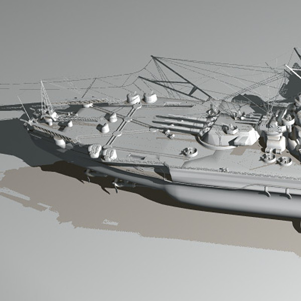 japanese battleship yamato navy ship 3d model - YAMATO battleship Huge model by earth art