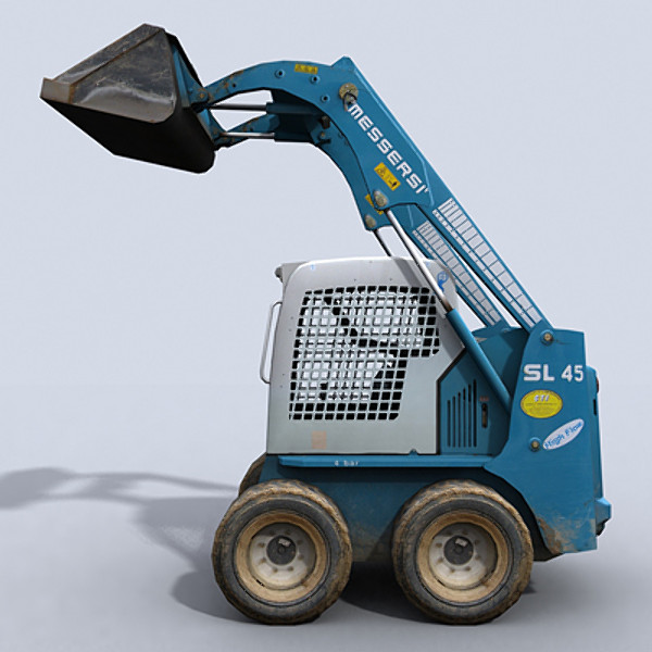 3ds max skidsteer loader - Skidsteer 1 by papillon