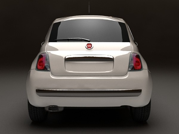 3d new fiat 500 car model - Fiat 500 by fabelar