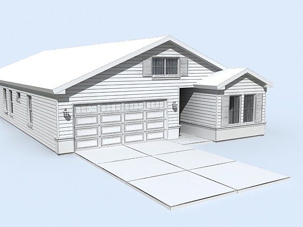 3d house set - house set 2 by monkeyodoom