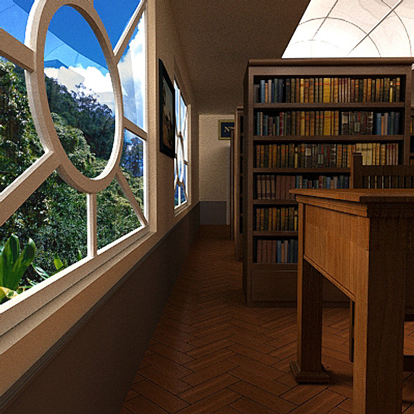 3dsmax interior library - Library Interior by scripter
