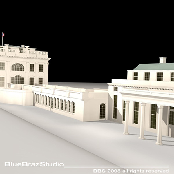 3d model white house complex - White House Complex... by BraZ