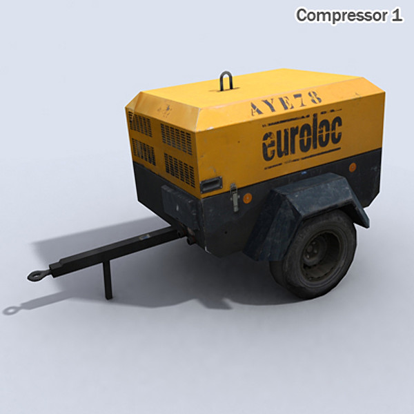 realtime machines construction public 3d model - Public Works Collection Vol.1 by papillon