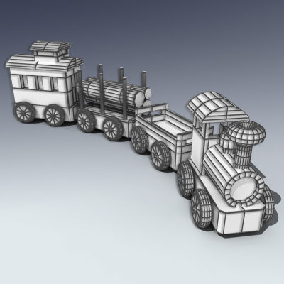 wooden toy train 3ds - Toy Train... by Adam Walker Film