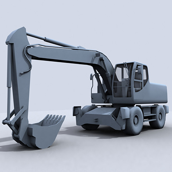 3d model excavator 2 - Excavator 2 by papillon