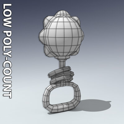 3d baby rattle model - Rattle by Adam Walker Film