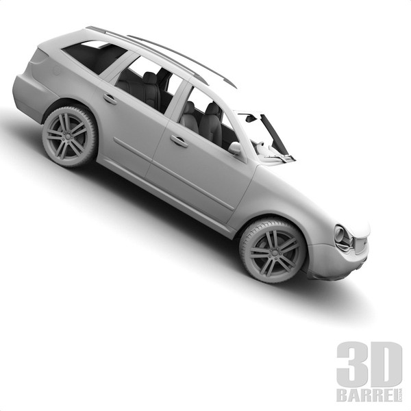 maya generic car - Generic Car 004 - SUV by 3Dbarrel