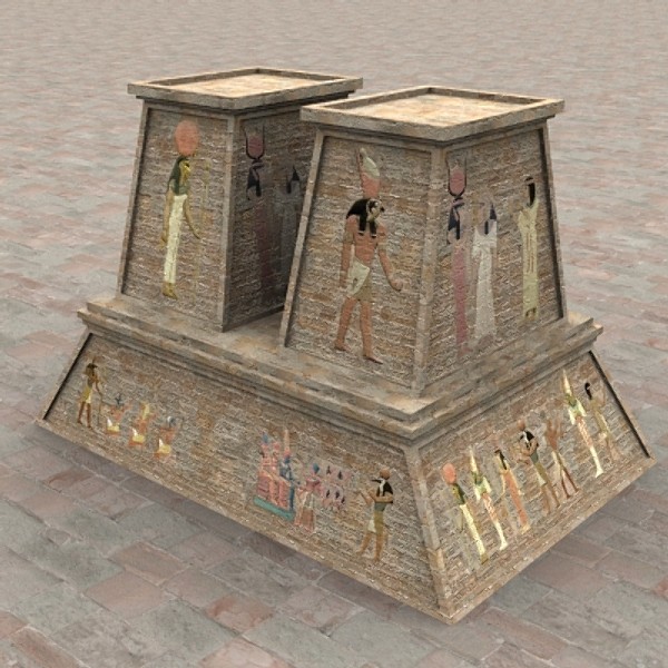 3dsmax egyptian buildings set egypt - Egyptian City Set by scripter
