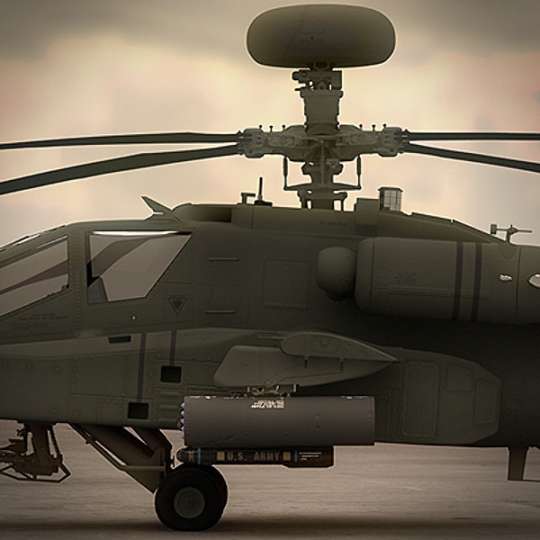 apache longbow helicopter 3d model - Apache Longbow Helicopter by Pekdemir
