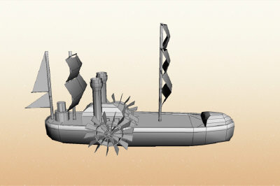 steamship fantasy steampunk 3d model - steamshipzip.zip by FederalSt3d