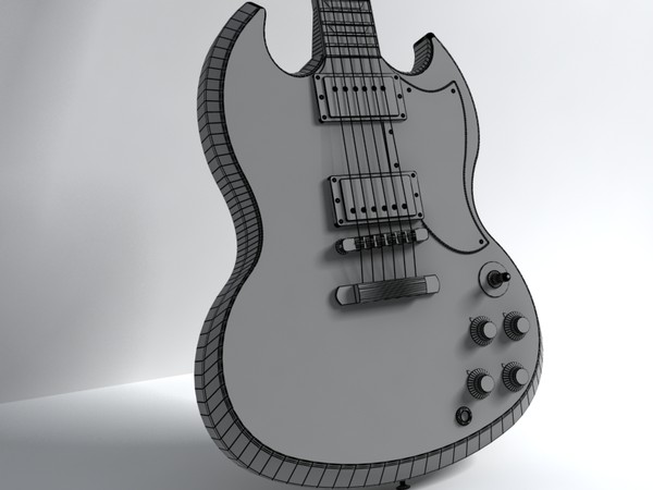 3d band rock guitar - band set by monkeyodoom