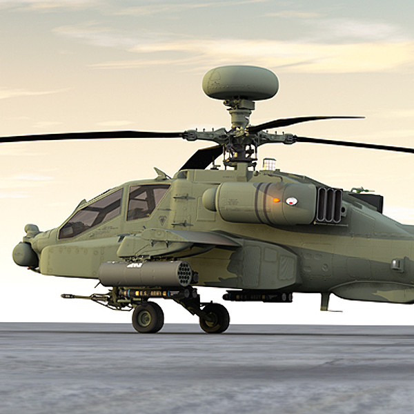 apache longbow helicopter 3d model - Apache Longbow Helicopter by Pekdemir
