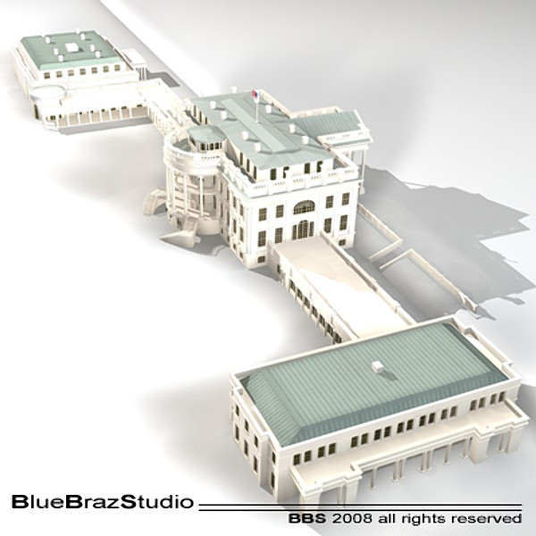 3d model white house complex - White House Complex... by BraZ