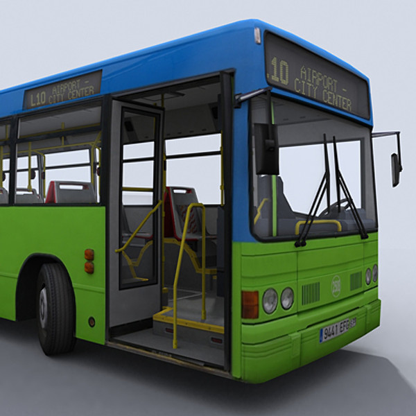 3d model urban bus - Urban Bus 1 by papillon