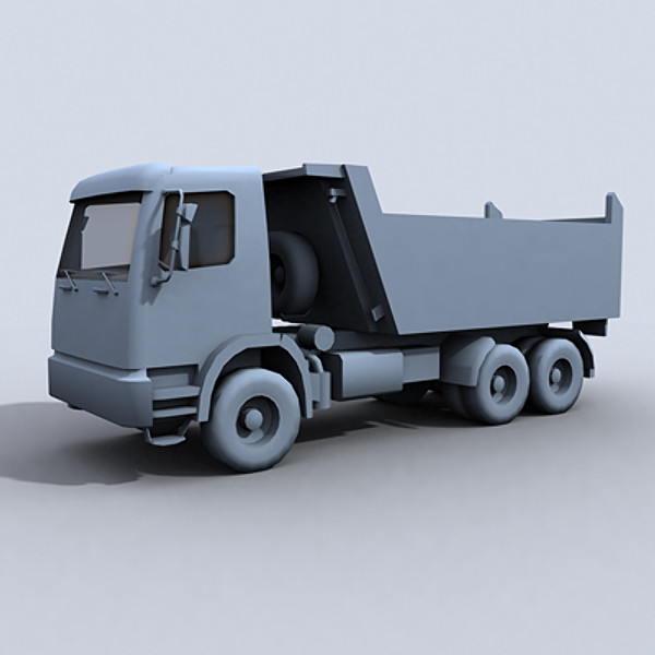 dump truck 3d model - Dump Truck 1 by papillon