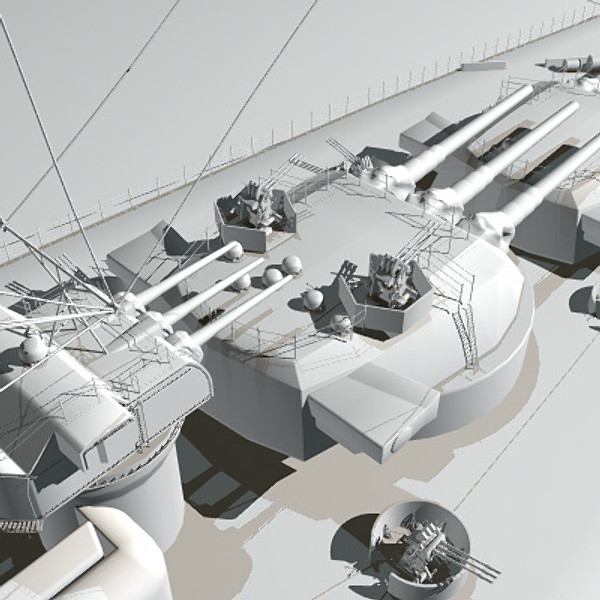3d japanese battleship yamato navy ship - YAMATO battleship Huge model by earth art